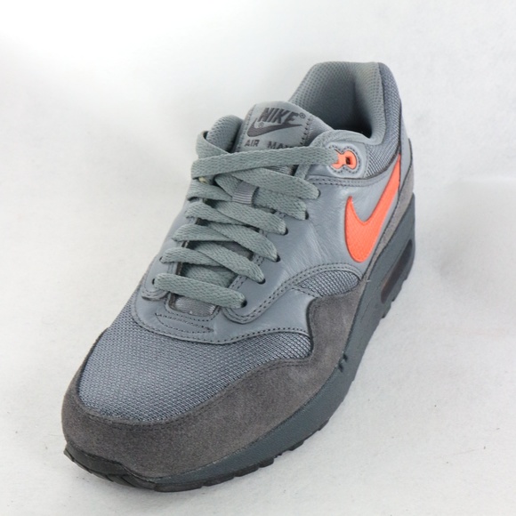 NIKE Air Max 1 FB Cool Grey-Atomic Orange Sz 8 US - Picture 7 of 8